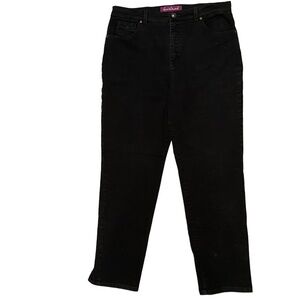 Gloria Vanderbilt Women’s plus size 16 high rise straight leg black denim jeans